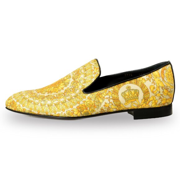 Versace Men\'s Barocco Print Moccasins Loafers Slip On Shoes US 8 IT 41 main image 8